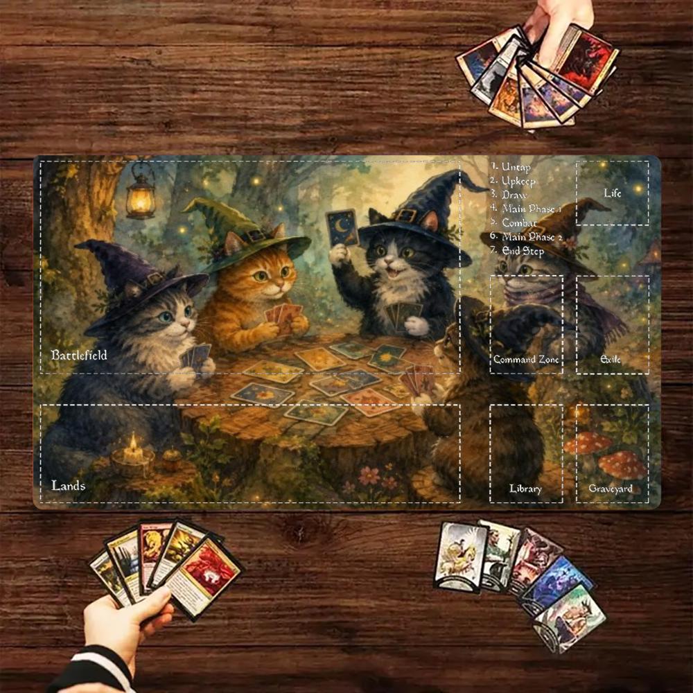 Door Mat Blank - Karty do gry Witch Cats Magic